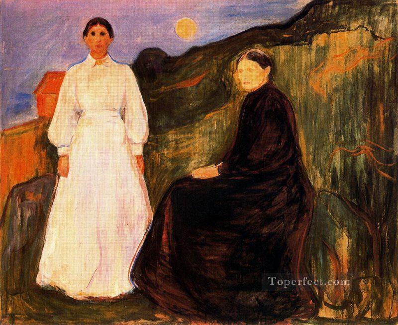 mother and daughter 1897 Edvard Munch Oil Paintings